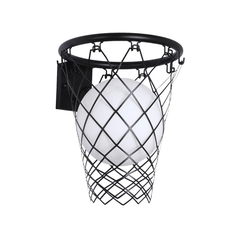 Art Deco Kids Basketball Hoop Wall Sconce