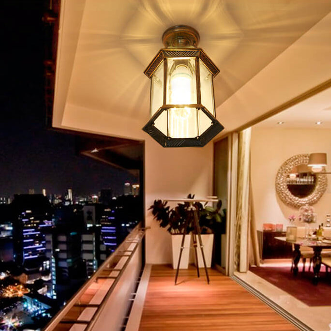 Waterproof Hexagonal Outdoor Lantern