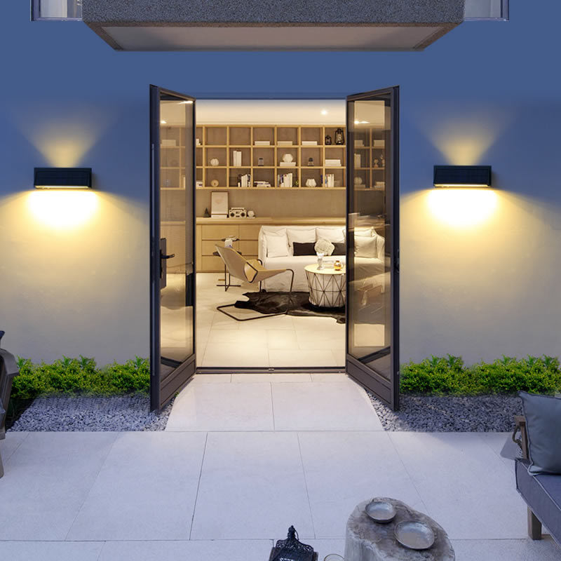 Premium Outdoor Solar Waterproof Rectangular LED Wall