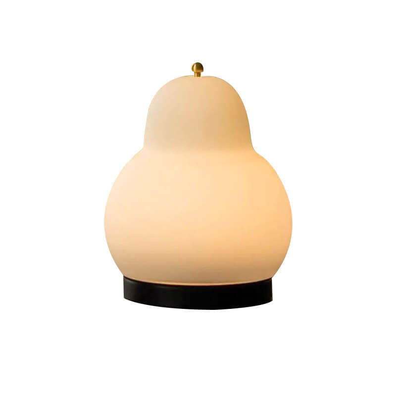 Rechargeable LED Touch Table Lamp - French Cream Pear Shape