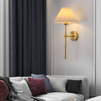 Modern Pleated Fabric Wall Sconce
