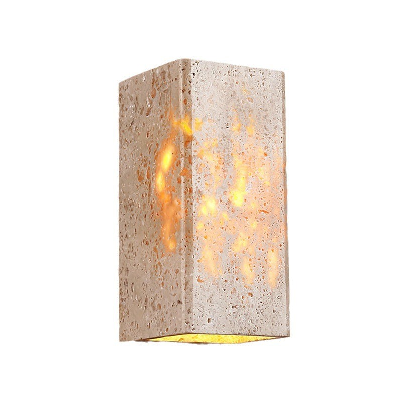 Travertine Square LED Wall Sconce