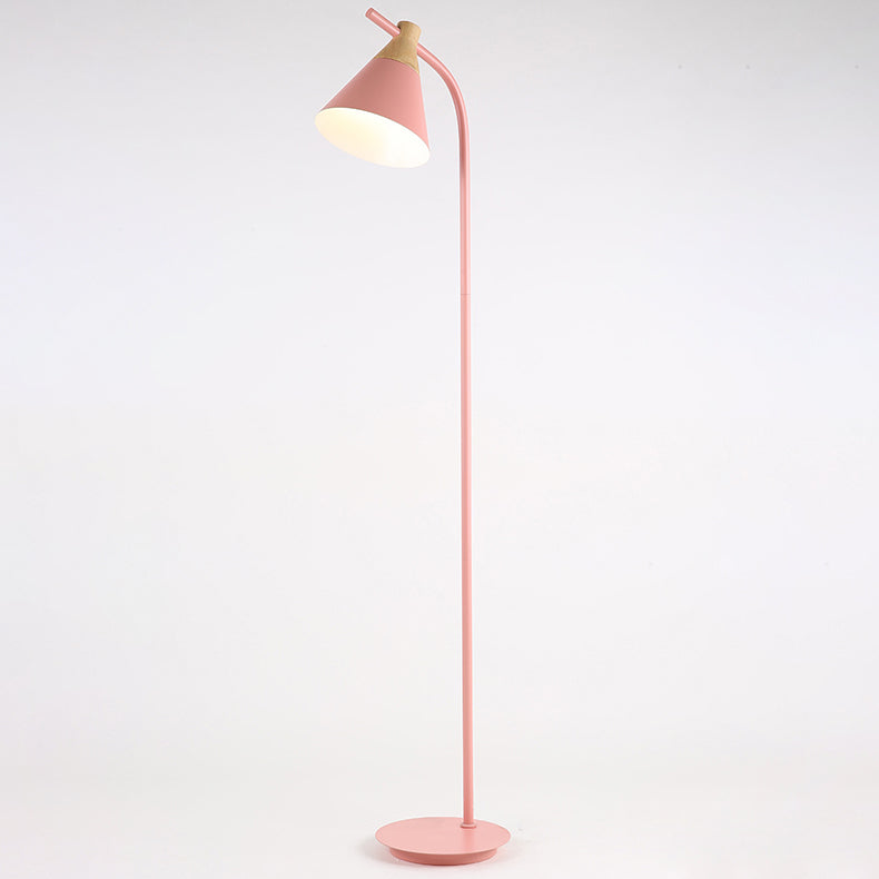 Nordic Macaron Cone 1-Light Floor Lamp