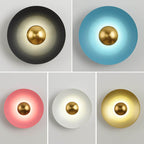 Nordic Multicolor Round LED Wall Sconce