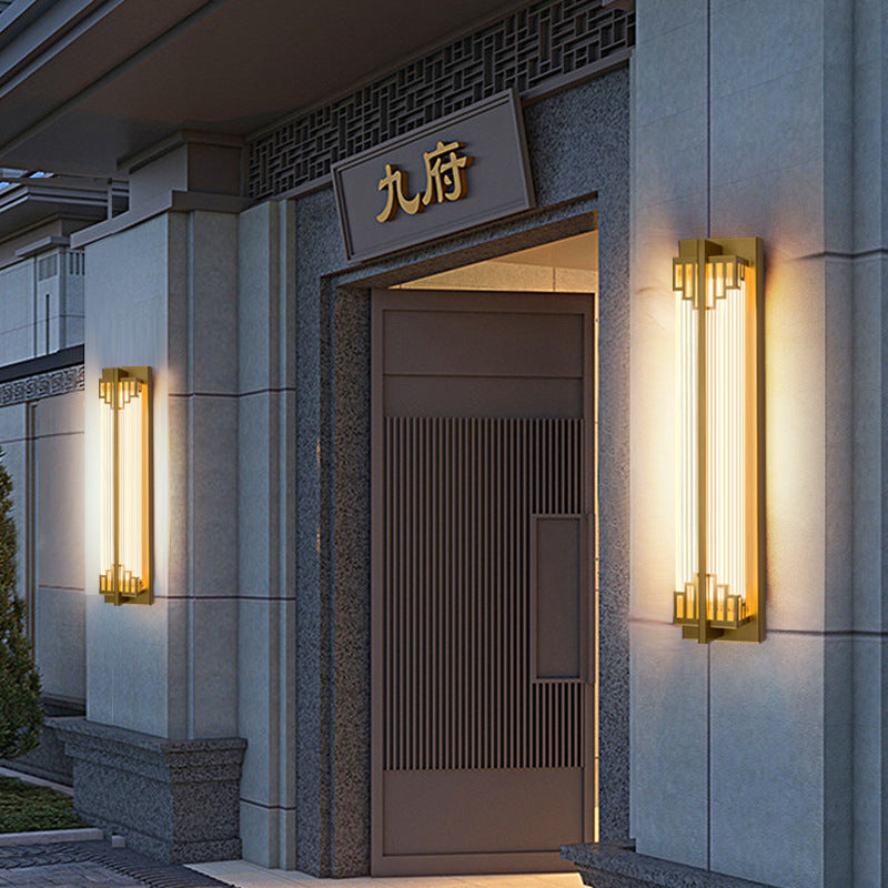 Waterproof Rectangular Stainless Steel LED Wall Sconce