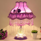 Elegant European Glass Table Lamp - 1-Light Wedding Design
