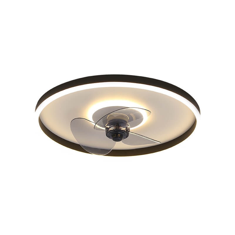 Minimalist Round Invisible LED Ceiling Fan Light