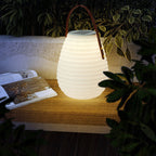 Premium Solar Waterproof Leather Cylinder Lantern