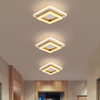 Nordic Acrylic LED Flush Mount Ceiling Light - Square & Circle Design