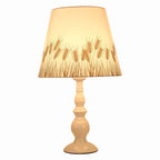 Elegant Floral Fabric Table Lamp with Iron Base - 1 Light