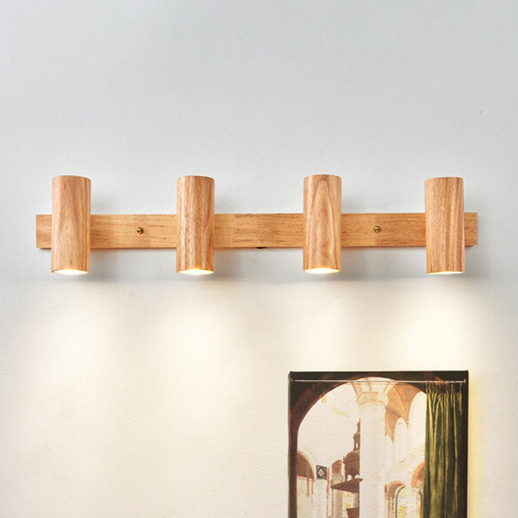 Modern Wood Spotlight Wall Sconce