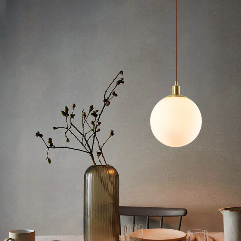 White Orb Nordic Pendant Light