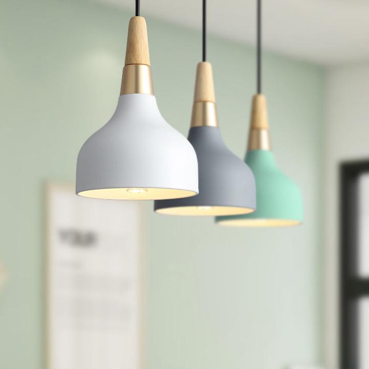 Modern Macaron Disc 1-Light Pendant Lamp