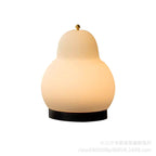 Rechargeable LED Touch Table Lamp - French Cream Pear Shape