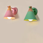 Nordic Wood Macaron Wall Sconce