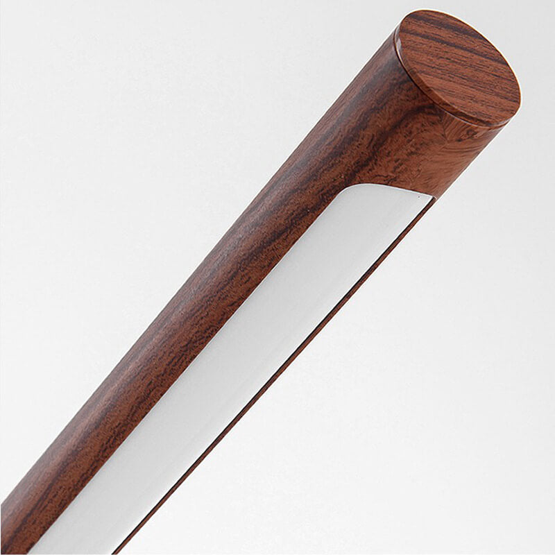 Minimalist Wood Grain LED Table Lamp