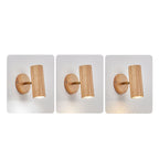 Japanese Minimalist Solid Wood Flush Mount Ceiling Light - Available in 1, 3, or 4 Lights