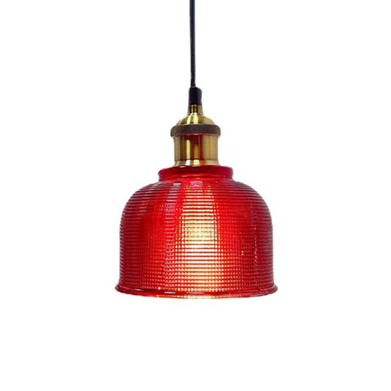 Premium Vintage Lattice Glass 1-Light Pendant