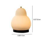Rechargeable LED Touch Table Lamp - French Cream Pear Shape