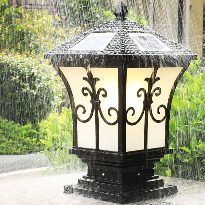 Premium Vintage-Style Waterproof Solar Outdoor Column Light