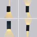 Premium Waterproof LED Wall Sconce with Smart APP Dimming