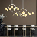 Contemporary Glass Bubble Chandelier - 7/10 Light Design