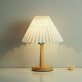 Retro Pleated LED Table Lamp - Umbrella Design