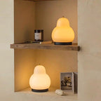 Rechargeable LED Touch Table Lamp - French Cream Pear Shape