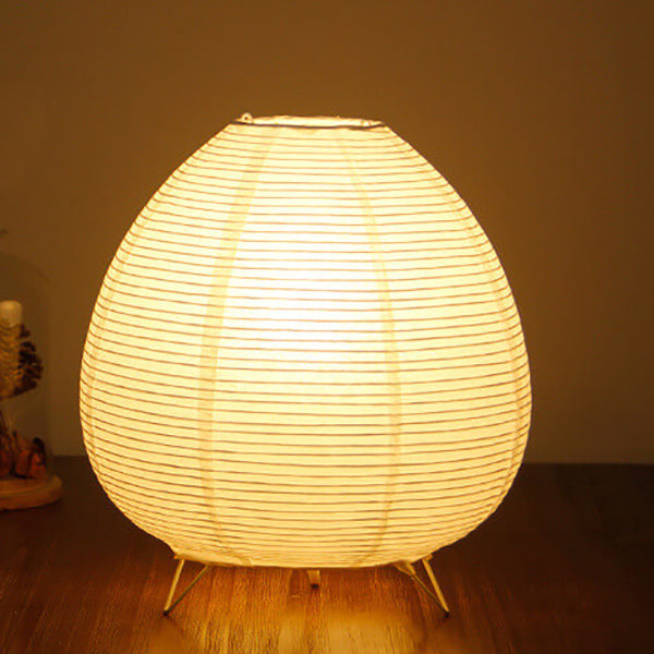 Nordic Minimalist Xuan Paper Lantern Table Lamp - 1 Light