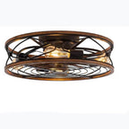 Industrial 4-Light Iron Ceiling Fan