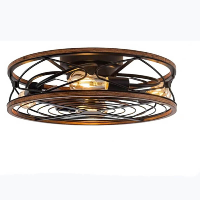 Industrial 4-Light Iron Ceiling Fan