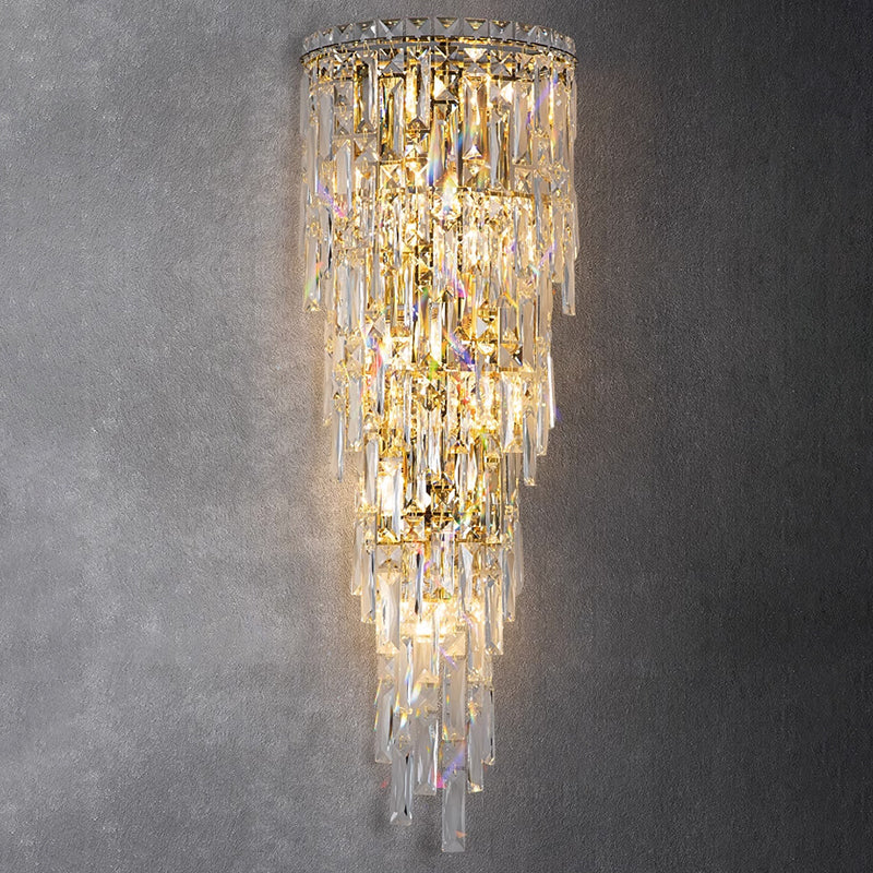 Crystal Tassel Wall Sconce