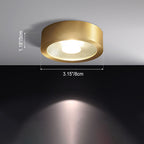 Contemporary Brass LED Flush Mount Ceiling Spotlight