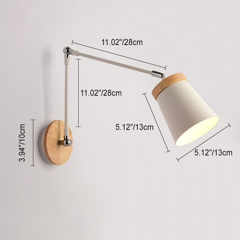 Scandinavian Solid Wood Wall Sconce