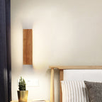 Elegant Solid Wood LED Wall Sconce