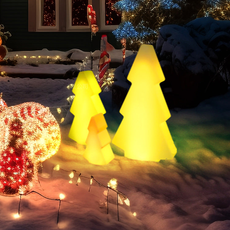 Premium Art Deco Solar-Powered RGB LED Christmas Tree