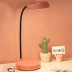 Nordic Minimalist LED Touch Desk Lamp with Eye Protection - Round Plate Design