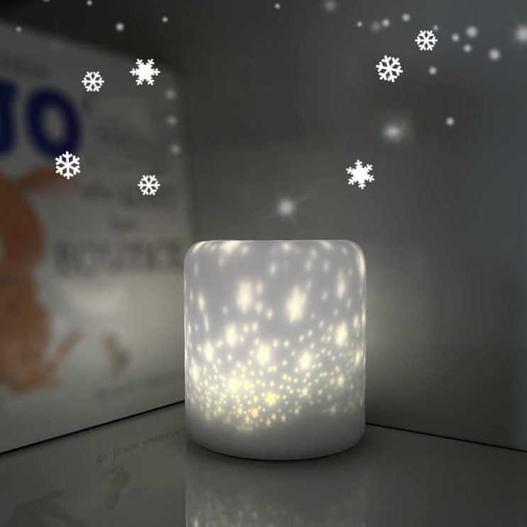 Starry Silicone LED Night Light Table Lamp with USB Charging
