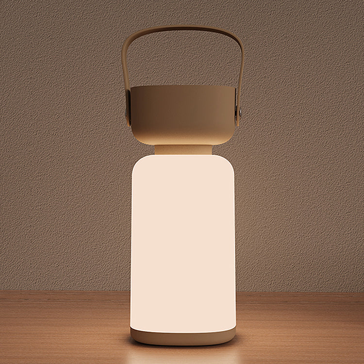 Premium Waterproof LED Cylinder Table Lamp for Outdoor Patio - Modern ABS Design