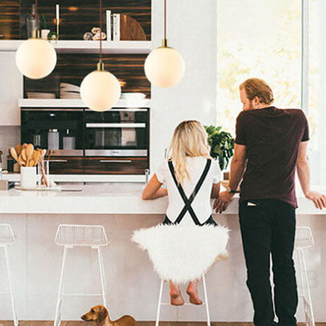 White Orb Nordic Pendant Light