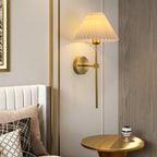 Modern Pleated Fabric Wall Sconce
