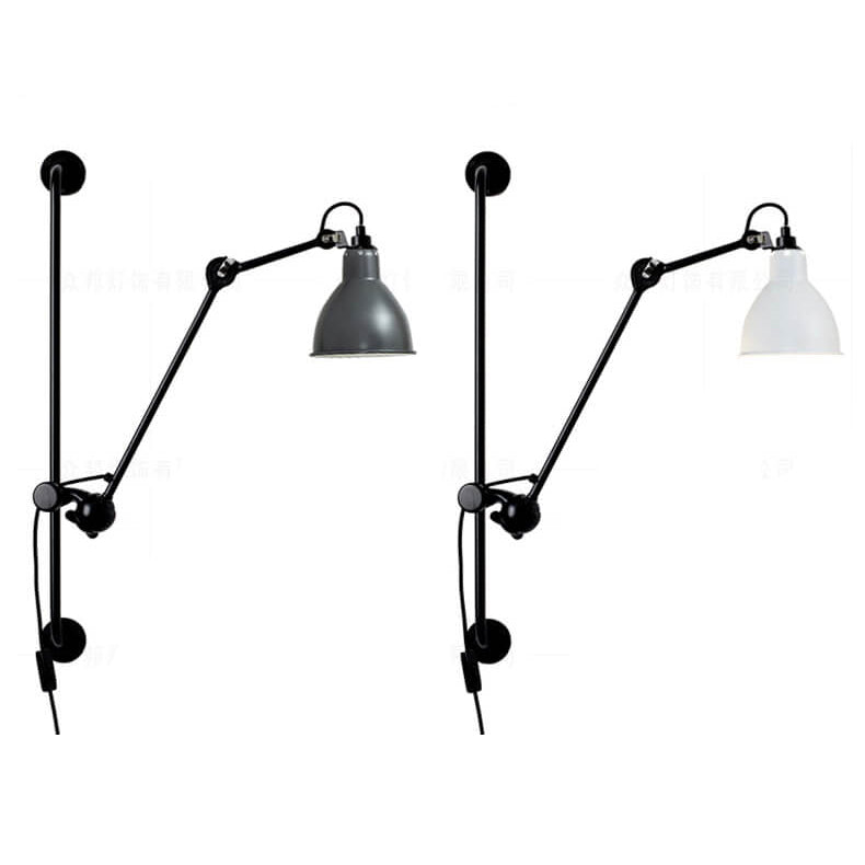 Industrial Iron Swing Arm Sconce