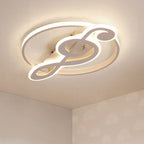 Nordic LED Ceiling Light with Music Notes Design