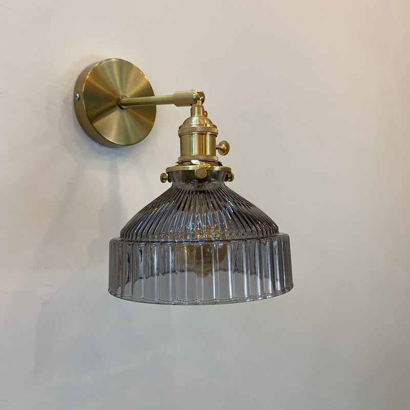 Brass Nordic Dome Glass Wall Sconce