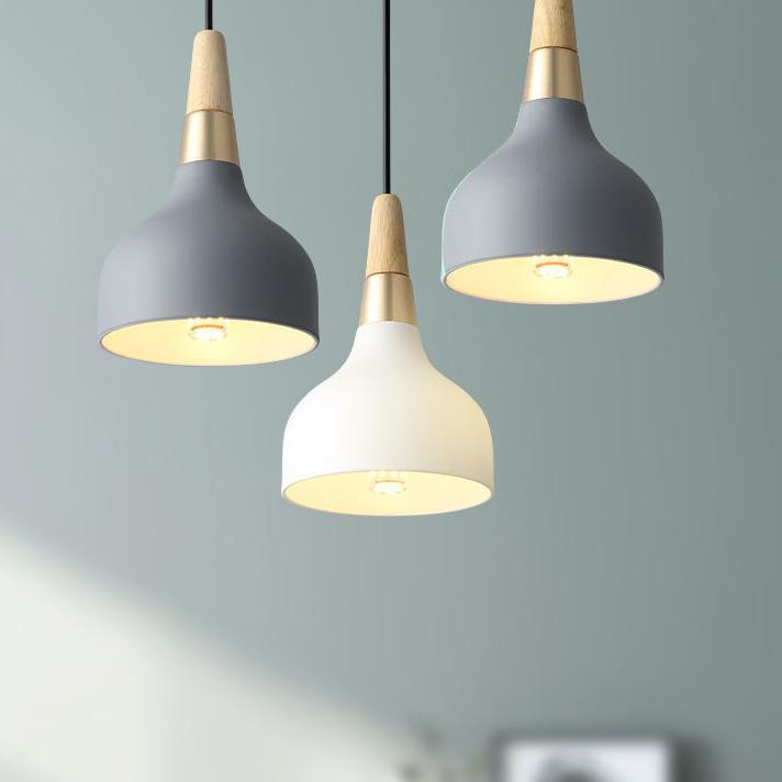 Modern Macaron Disc 1-Light Pendant Lamp