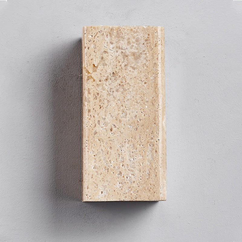 Travertine Square LED Wall Sconce