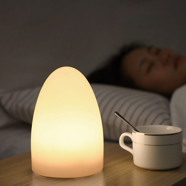 Premium Geometric Battery-Powered Night Light Table Lamp