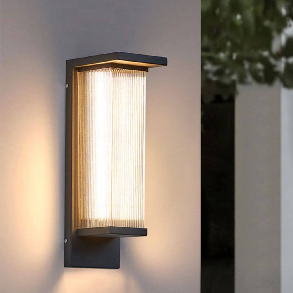 Premium Waterproof Rectangular LED Outdoor Wall Sconce
