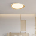 Contemporary Wood Grain Pebble LED Flush Mount Ceiling