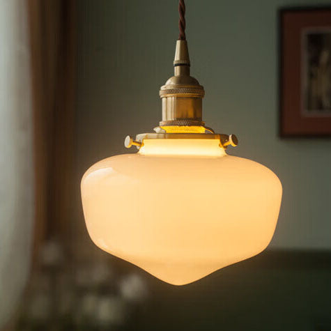 Brass & Glass Nordic Pendant Light